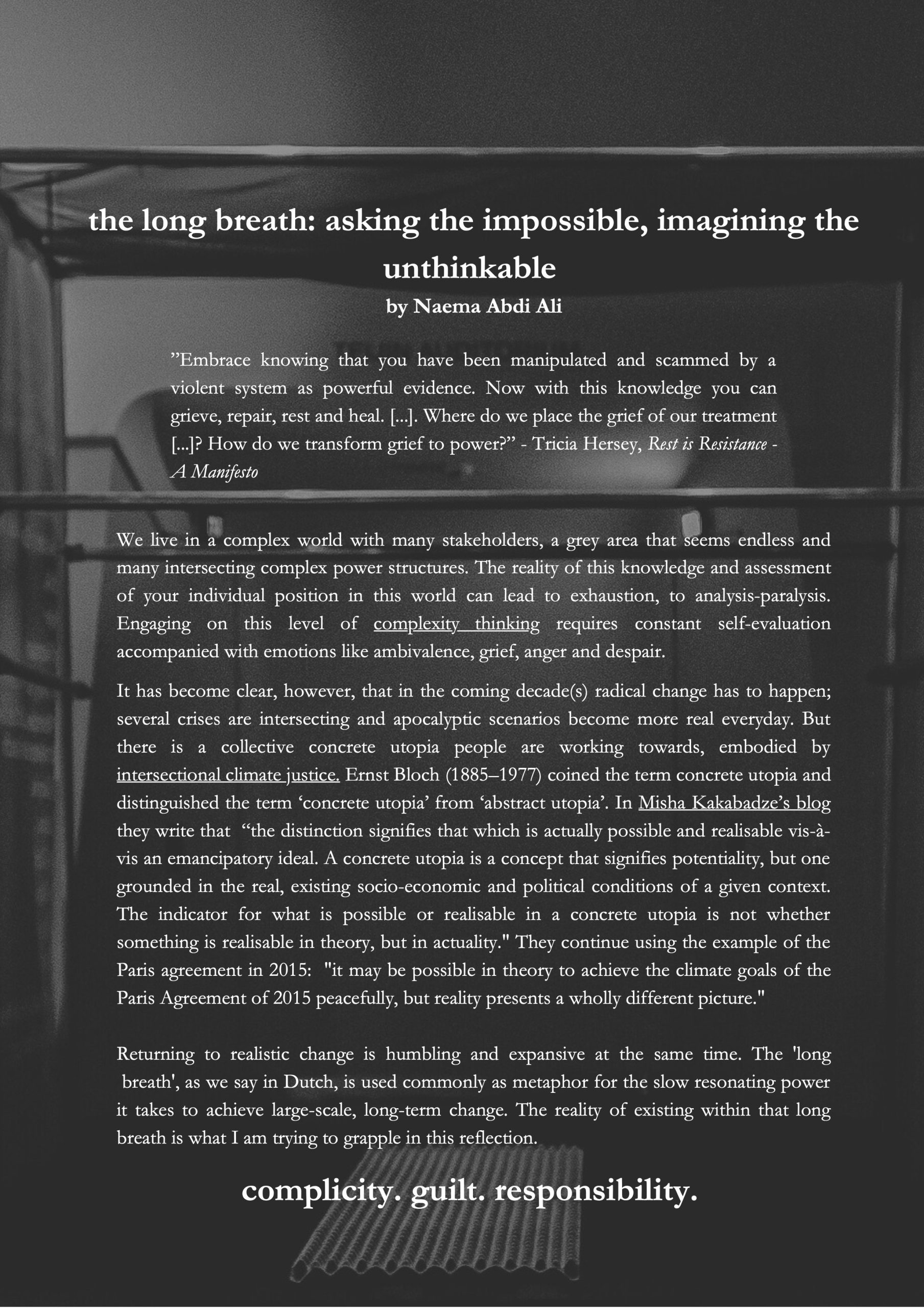 From Listening to Reflecting: Thoughts on ‘Manifestation #1: Listening Sessions’