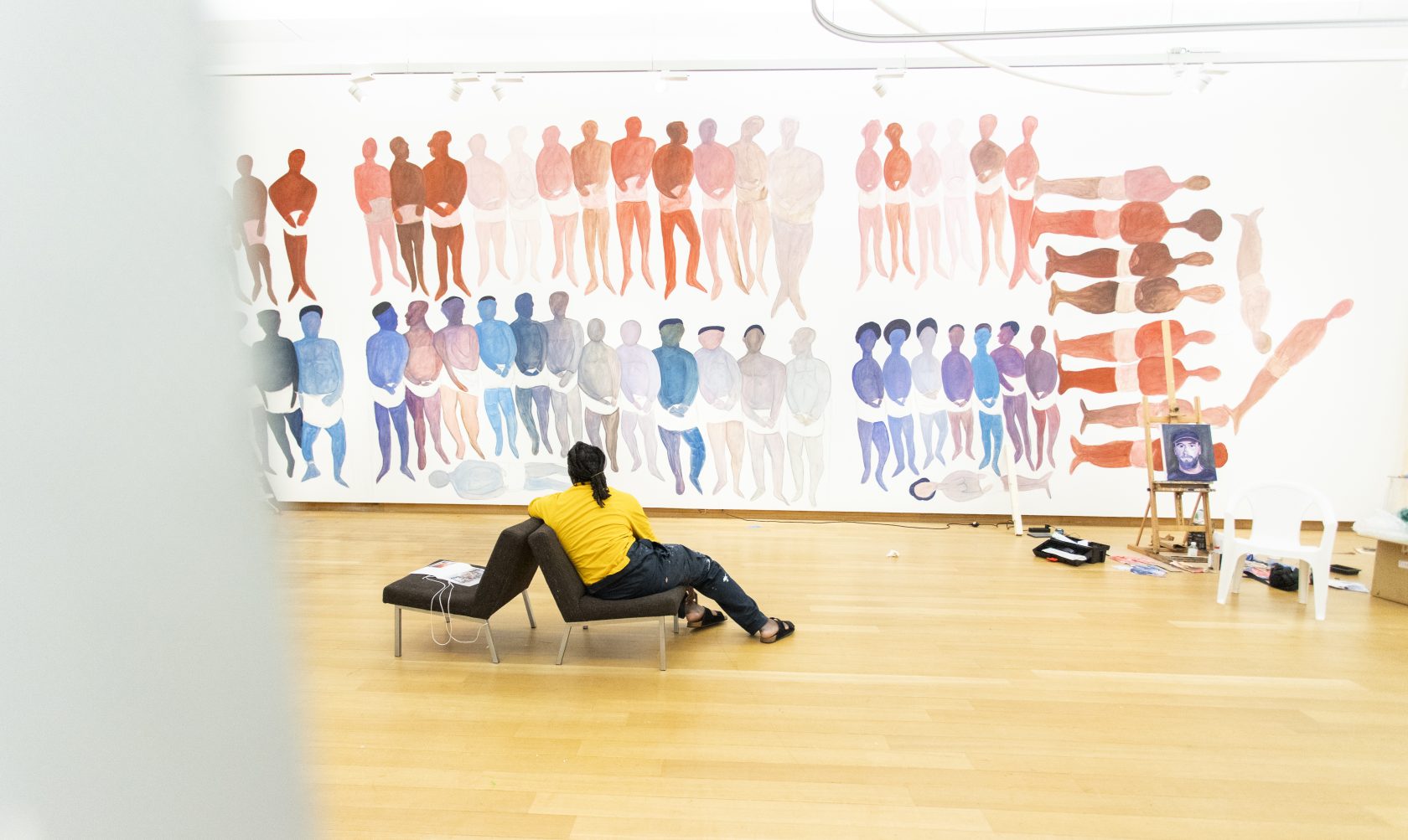 Kenneth Aidoo: Process during ‘Manifestation #39: To Be Determined’